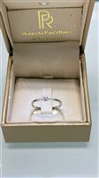 Anneau Roberta Piscettaro Gioielleria Femme in Or blanc Diamante 0.10 Ct ANSOL010 - ANSOL010
